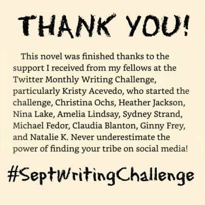 September Twitter Writing Challenge